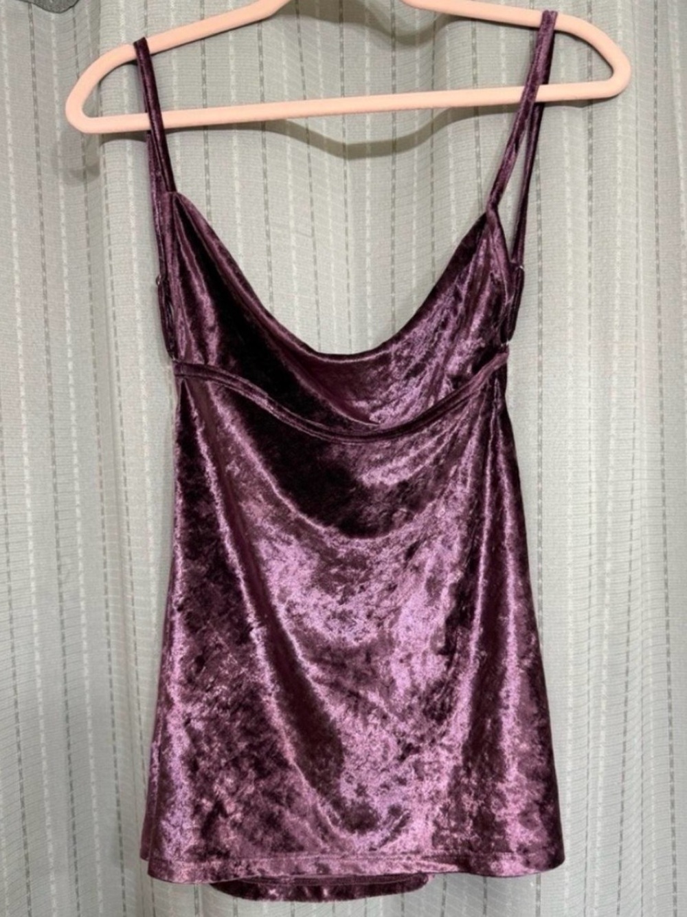 NWT Free People Intimately Velvet Cami Top Fig Jam XS